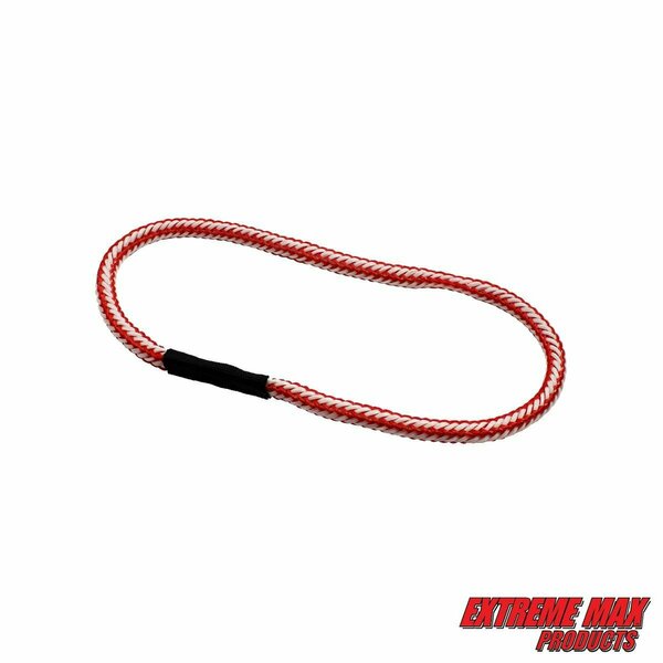 Extreme Max Extreme Max 3006.3172 BoatTector Bungee Dock Line Extension Loop - 1', Red/White (Value 4-Pack) 3006.3172